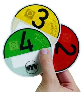 Schadstoffplaketten Feinstaubplaketten